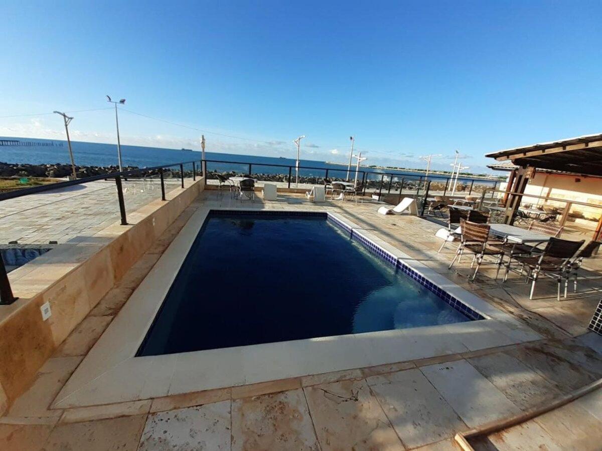605 Flat Mobiliado Com Vista Lateral Mar Na Praia De Iracema Com Ventilador Fortaleza  Ngoại thất bức ảnh